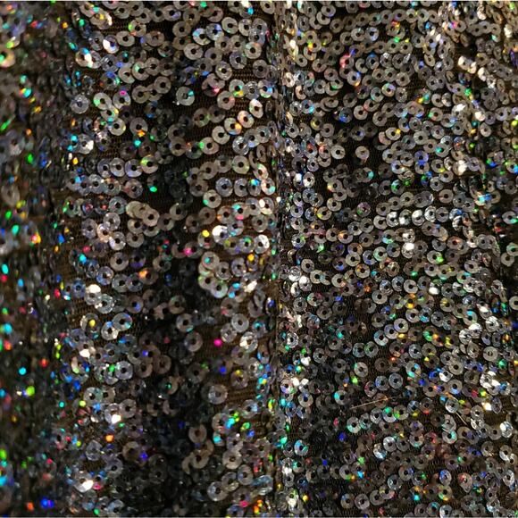 Divided Blue Sequin Mermaid Pants, Sz S - Picture 3 of 5